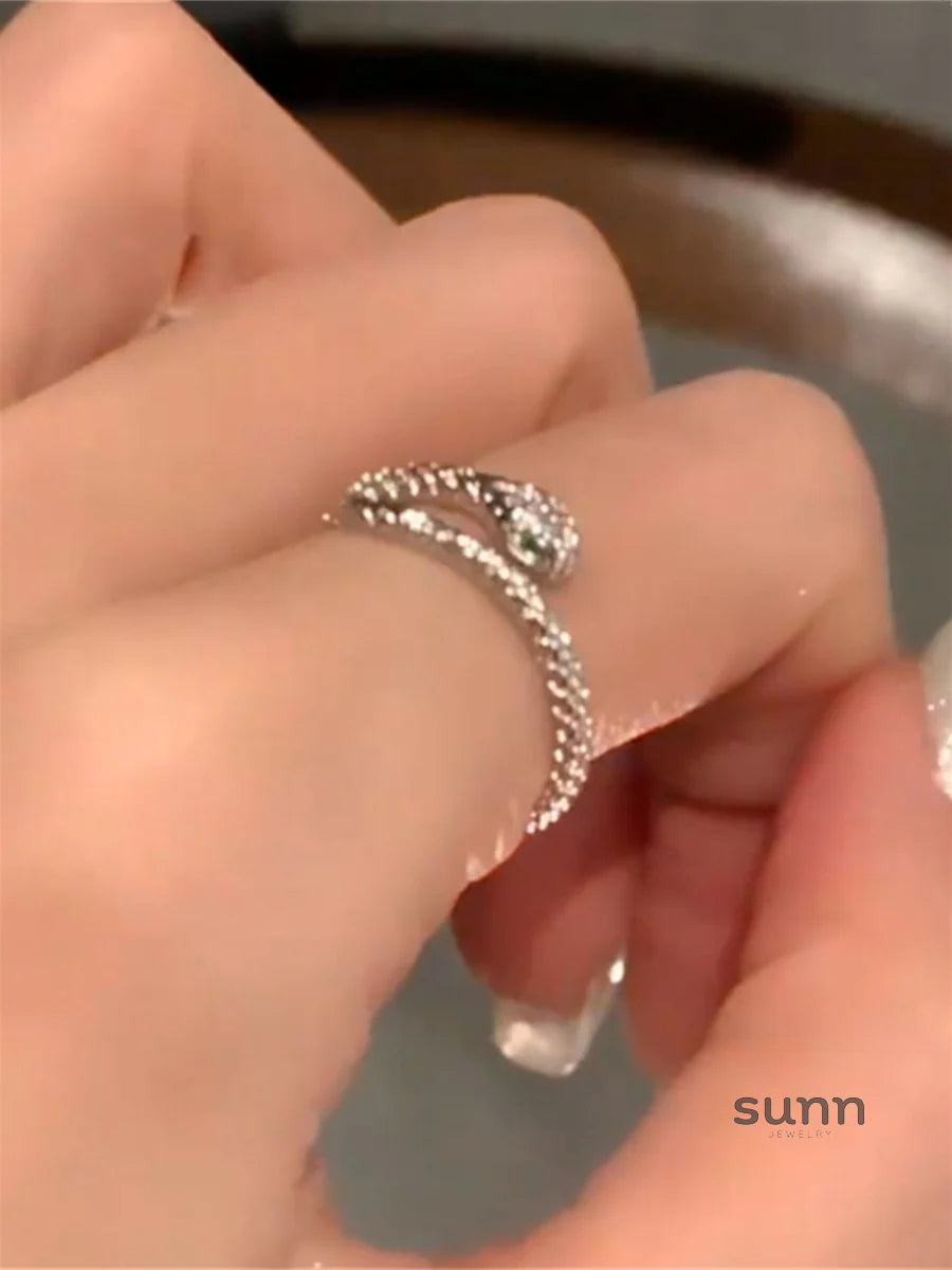 Aryanna Emerald Serpent Ring