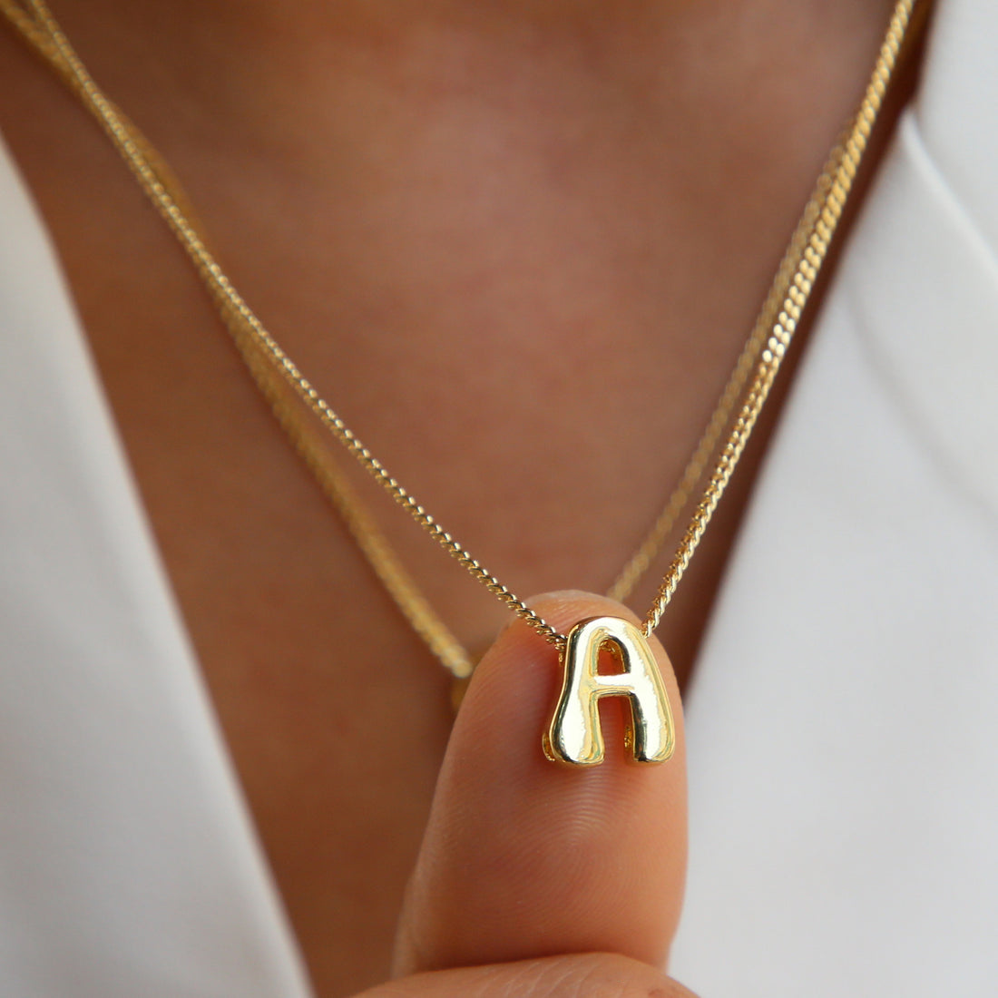 Aryella Letter Charm Necklace [04HC55W7]