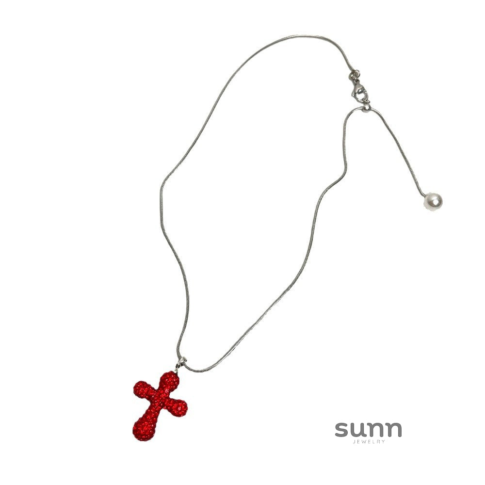 Aryiah Sweet & Cool Cross Necklace [I4HNBC1E]
