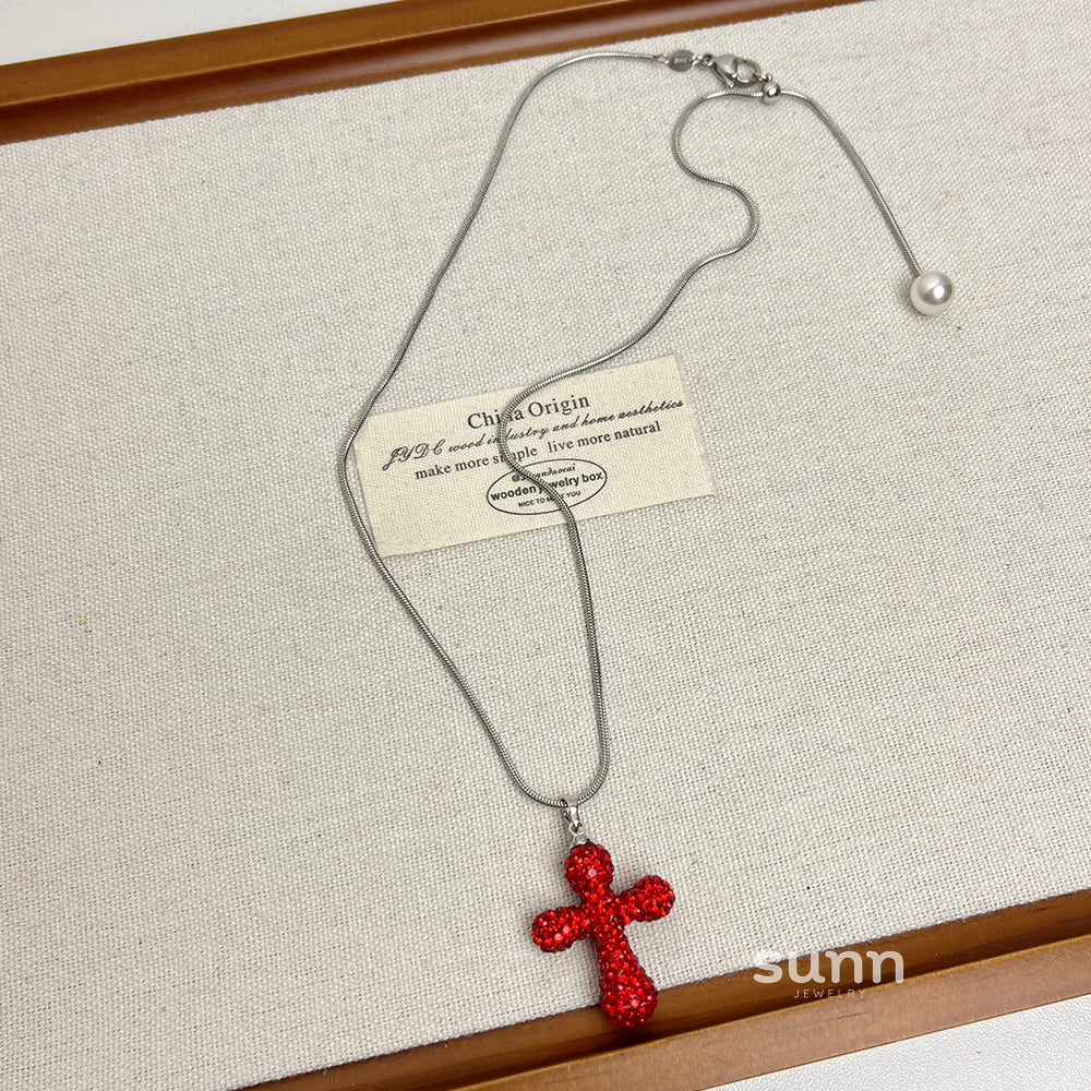 Aryiah Sweet & Cool Cross Necklace [FW4IAAQL]