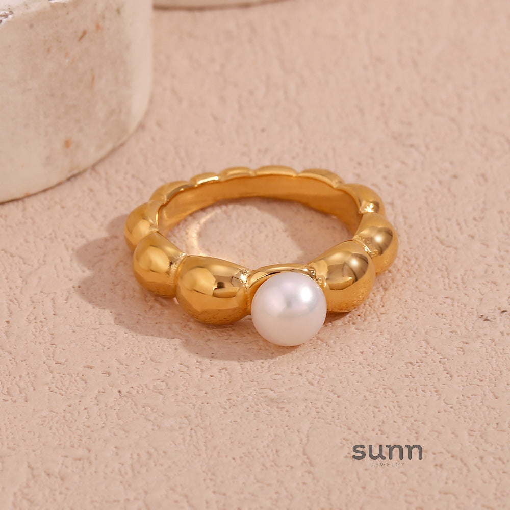Asa Gold Retro Rings [VVS7YANZ]