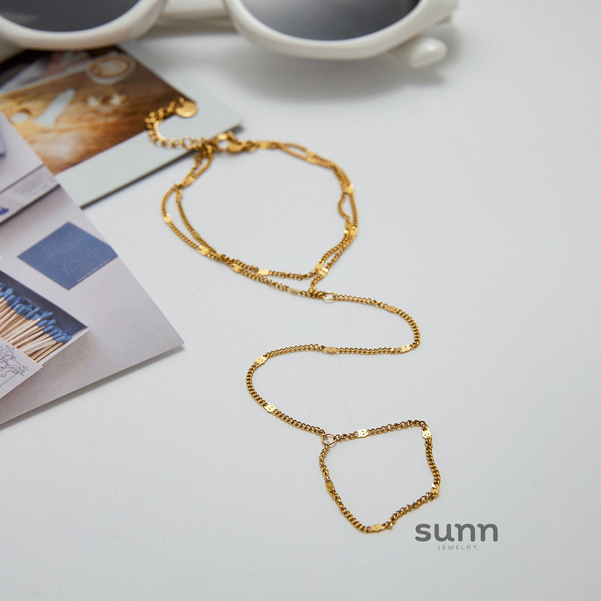 Asa Pearl Hand Chain Bracelet [J0PSJSPW]