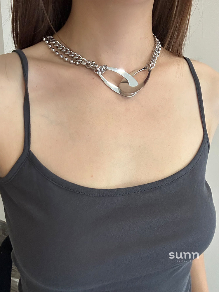 Ashely Geometric Layered Necklace [3HGS8ZSZ]