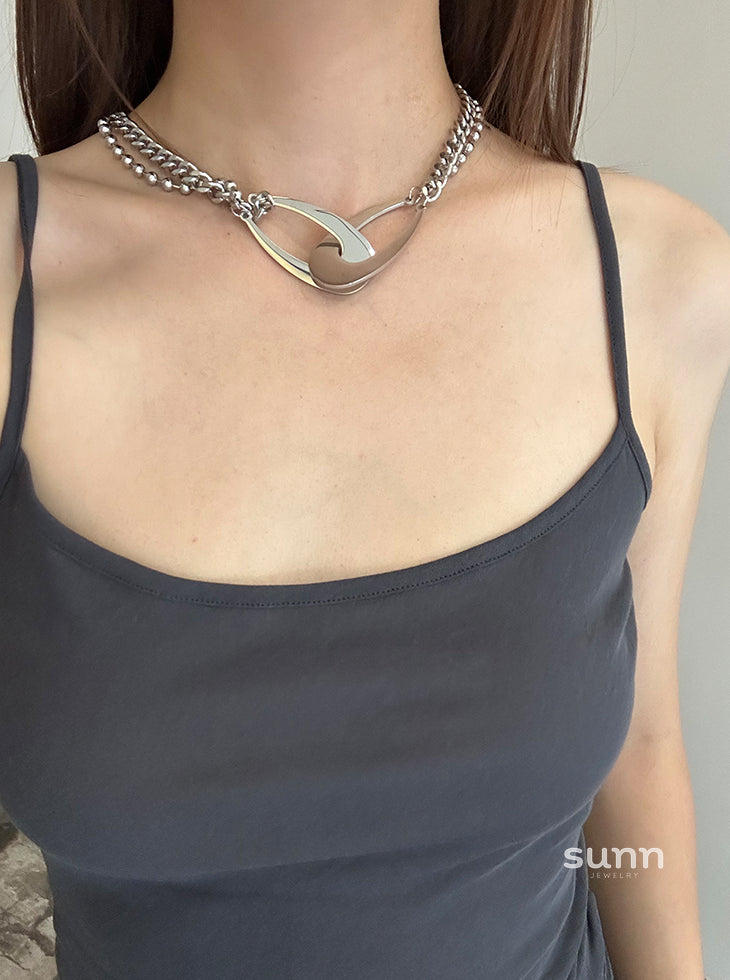 Ashely Geometric Layered Necklace [ZKCRRDF7]