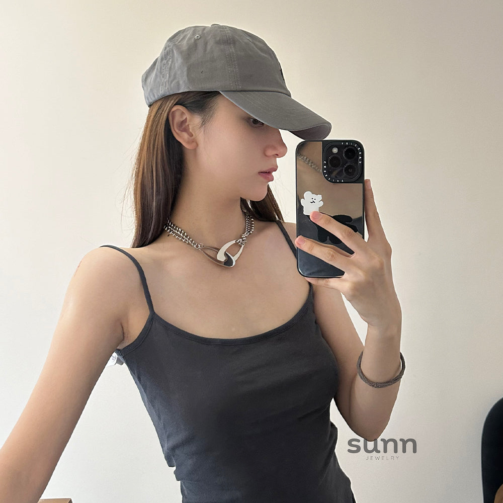 Ashely Geometric Layered Necklace [MJMQI8IM]