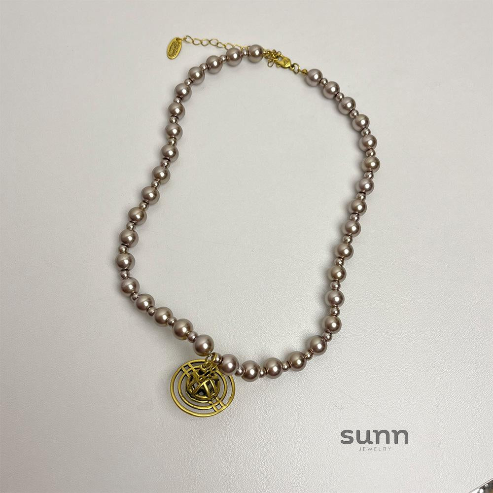 Ashly Celestial Pearl Necklace [06HFCFFA]