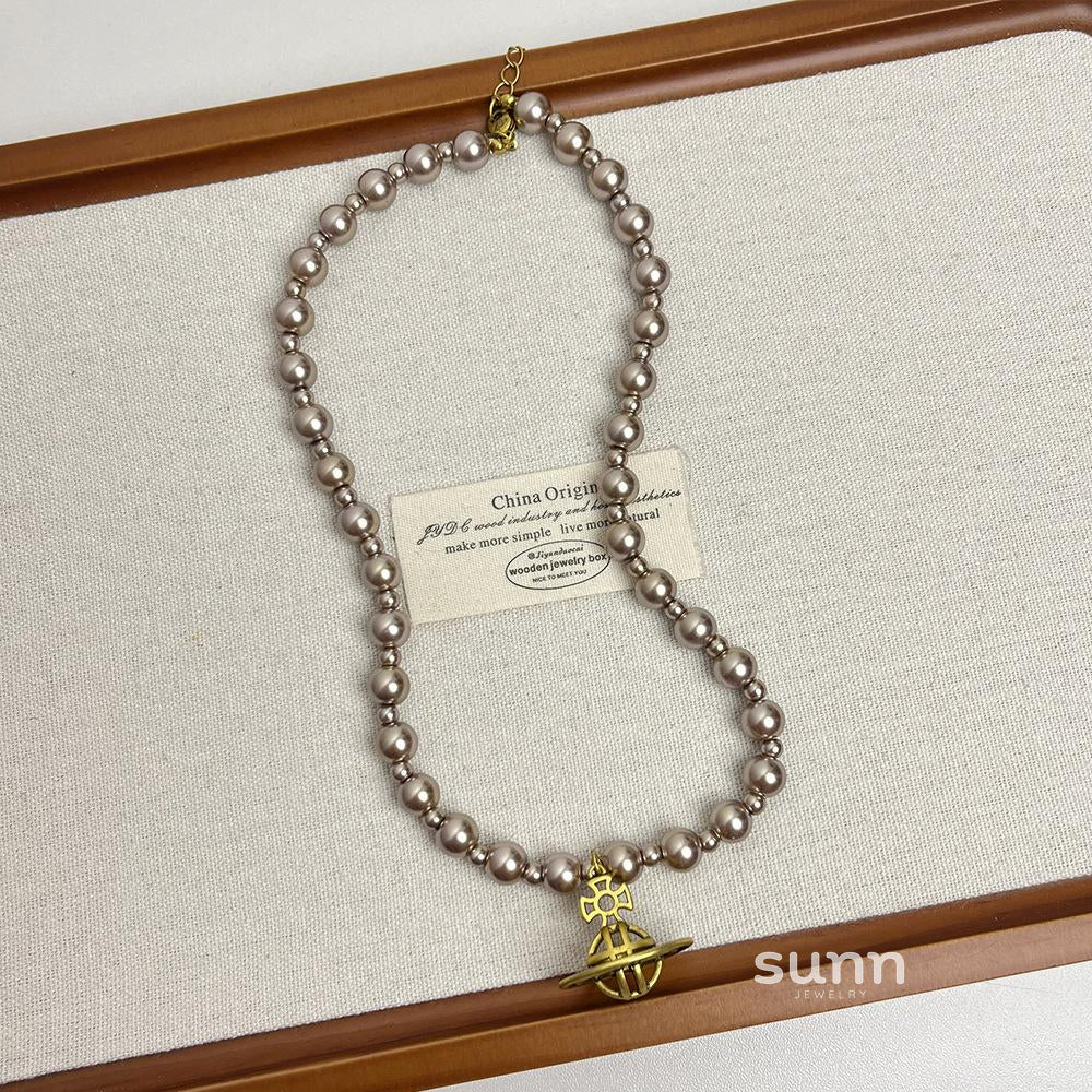 Ashly Celestial Pearl Necklace [WAR5V1DX]