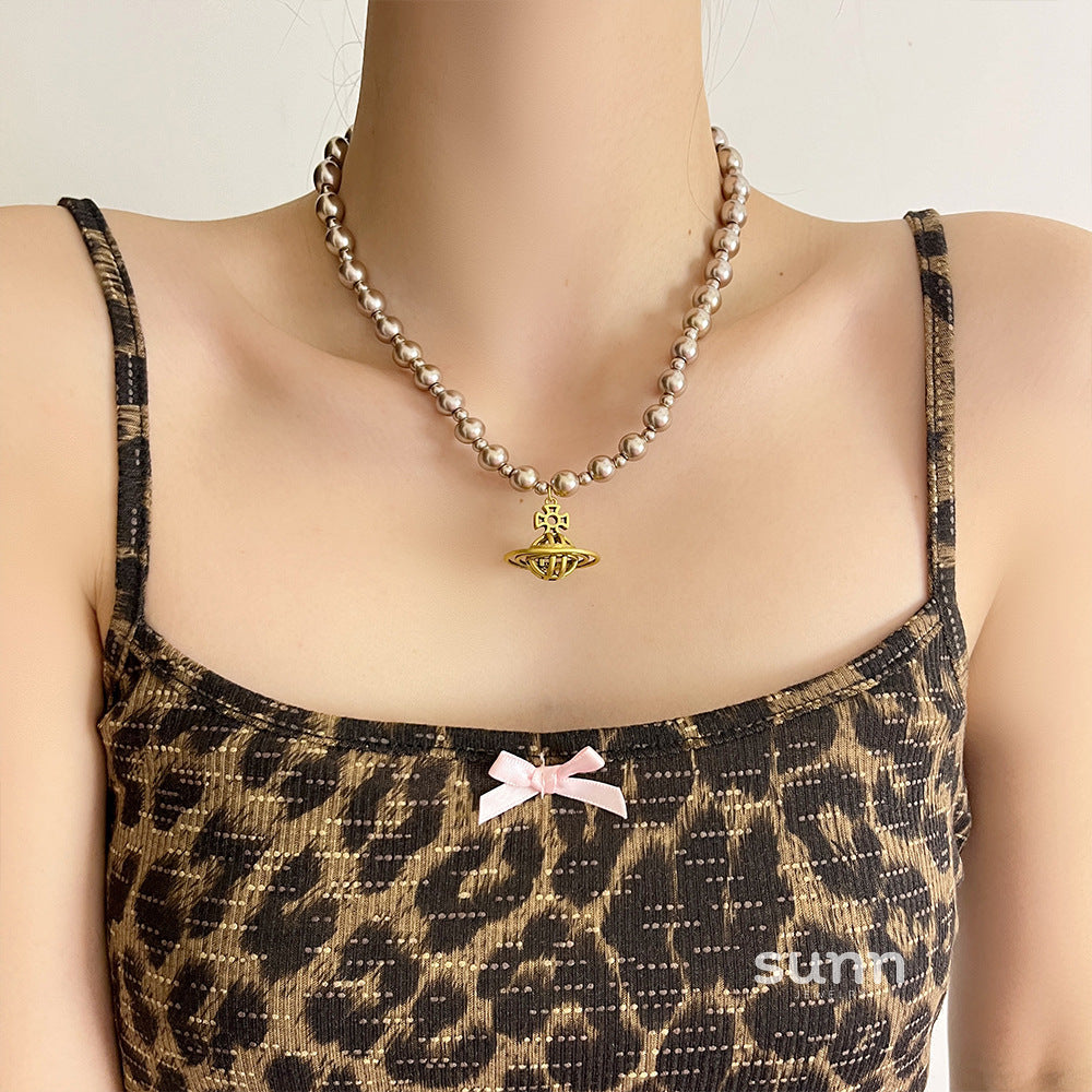 Ashly Celestial Pearl Necklace [138X5L5J]
