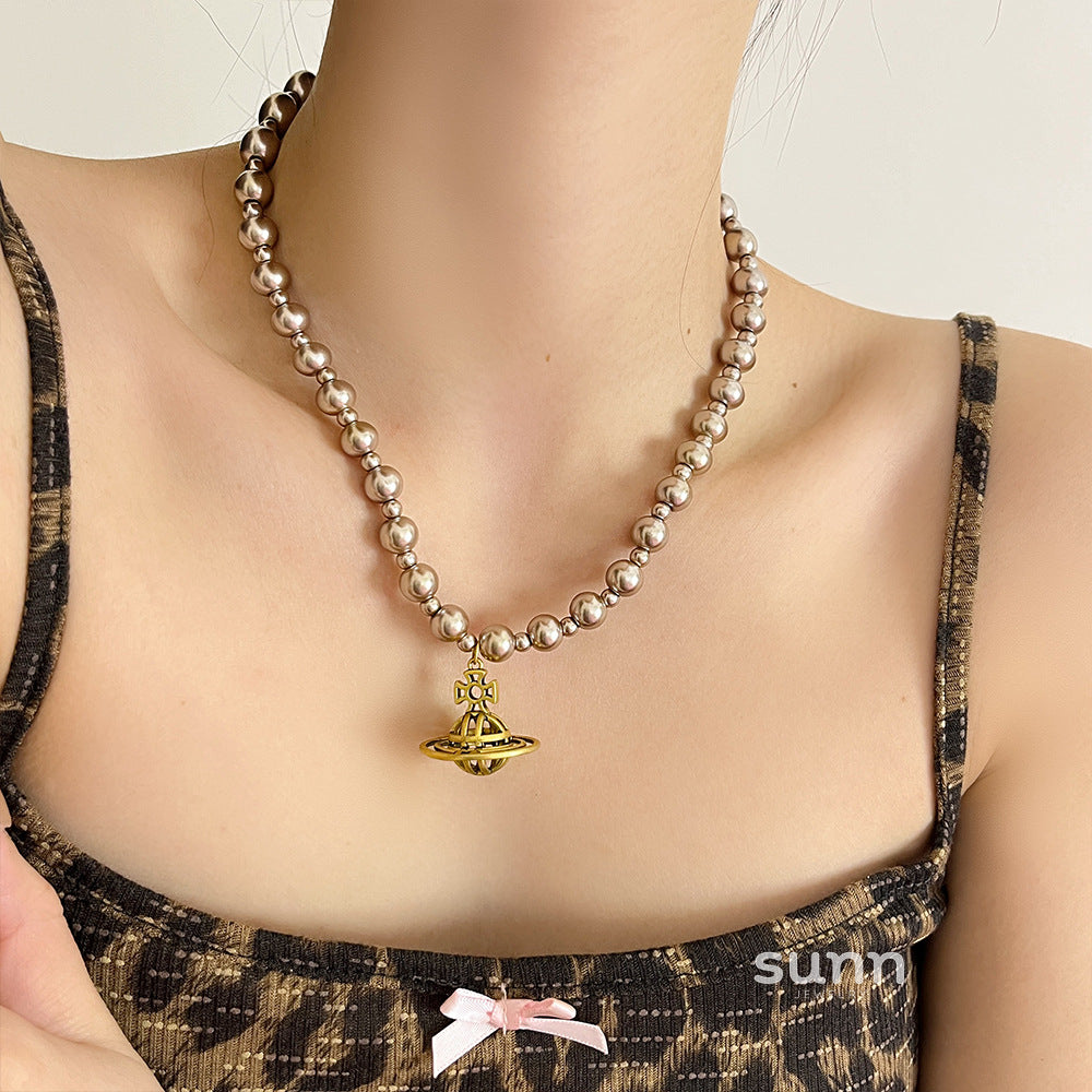 Ashly Celestial Pearl Necklace [79UZCKP1]