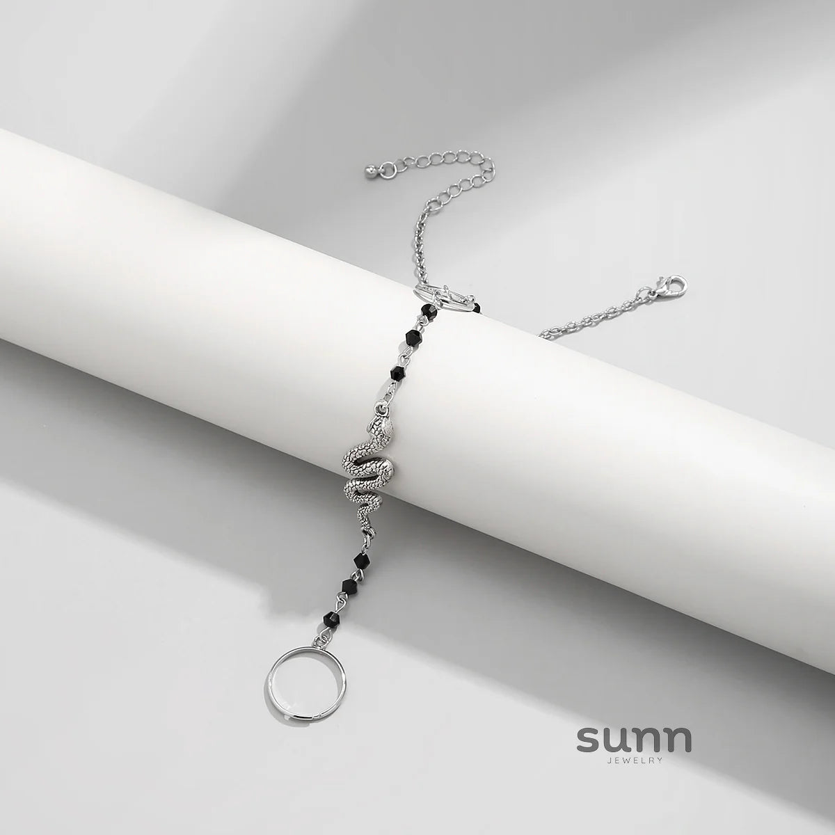 Ashtyn Serpent Crystal Hand Chain