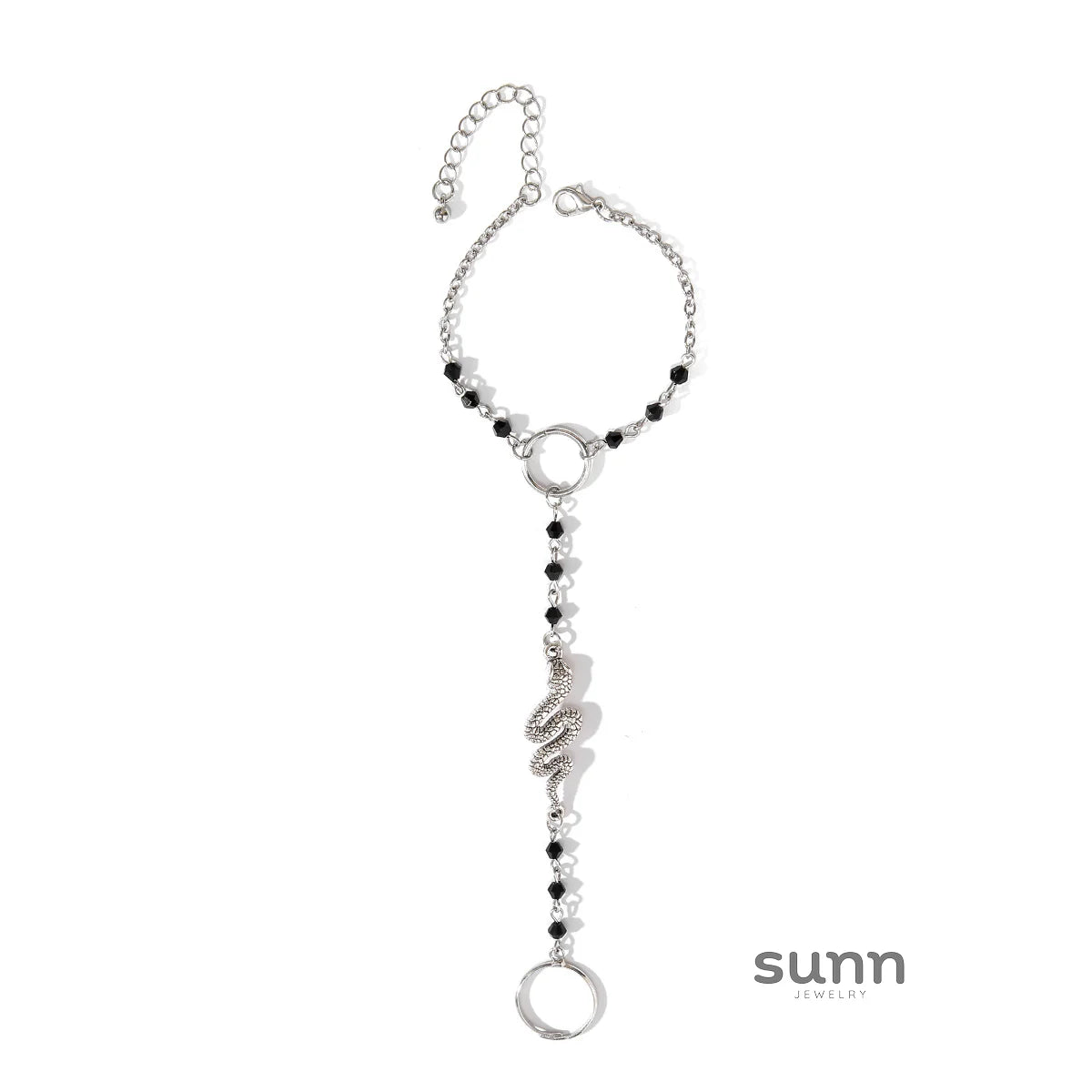 Ashtyn Serpent Crystal Hand Chain