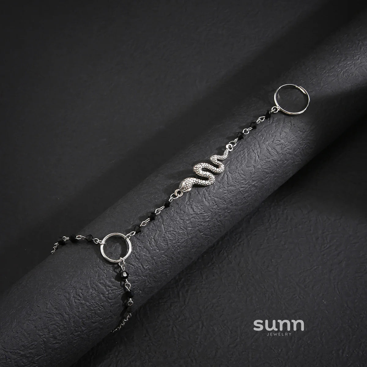 Ashtyn Serpent Crystal Hand Chain