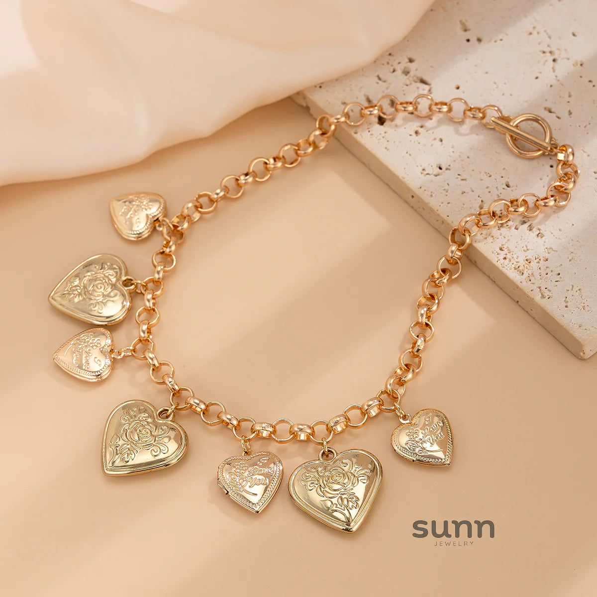 Aspen Heart Toggle Chain