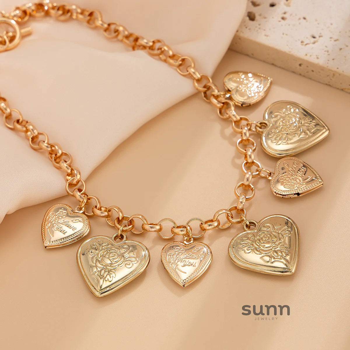 Aspen Heart Toggle Chain