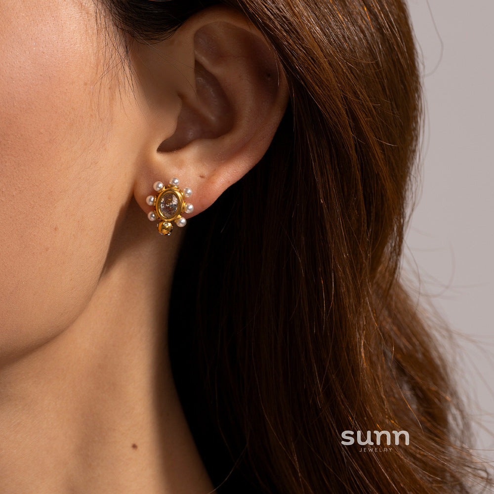 Aspyn Elegant Pearl Earring Set [T4L5P1R4]