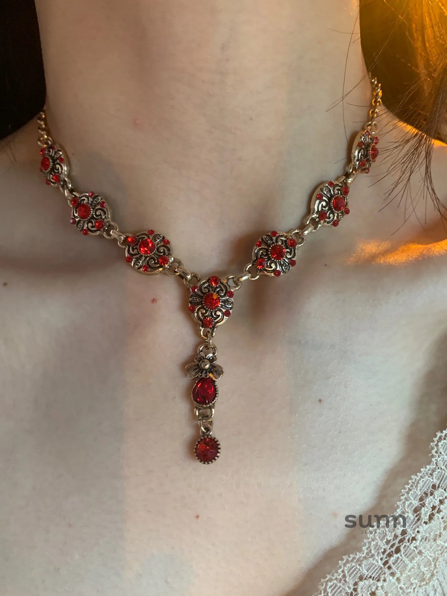 Aspyn Vintage Zircon Necklace