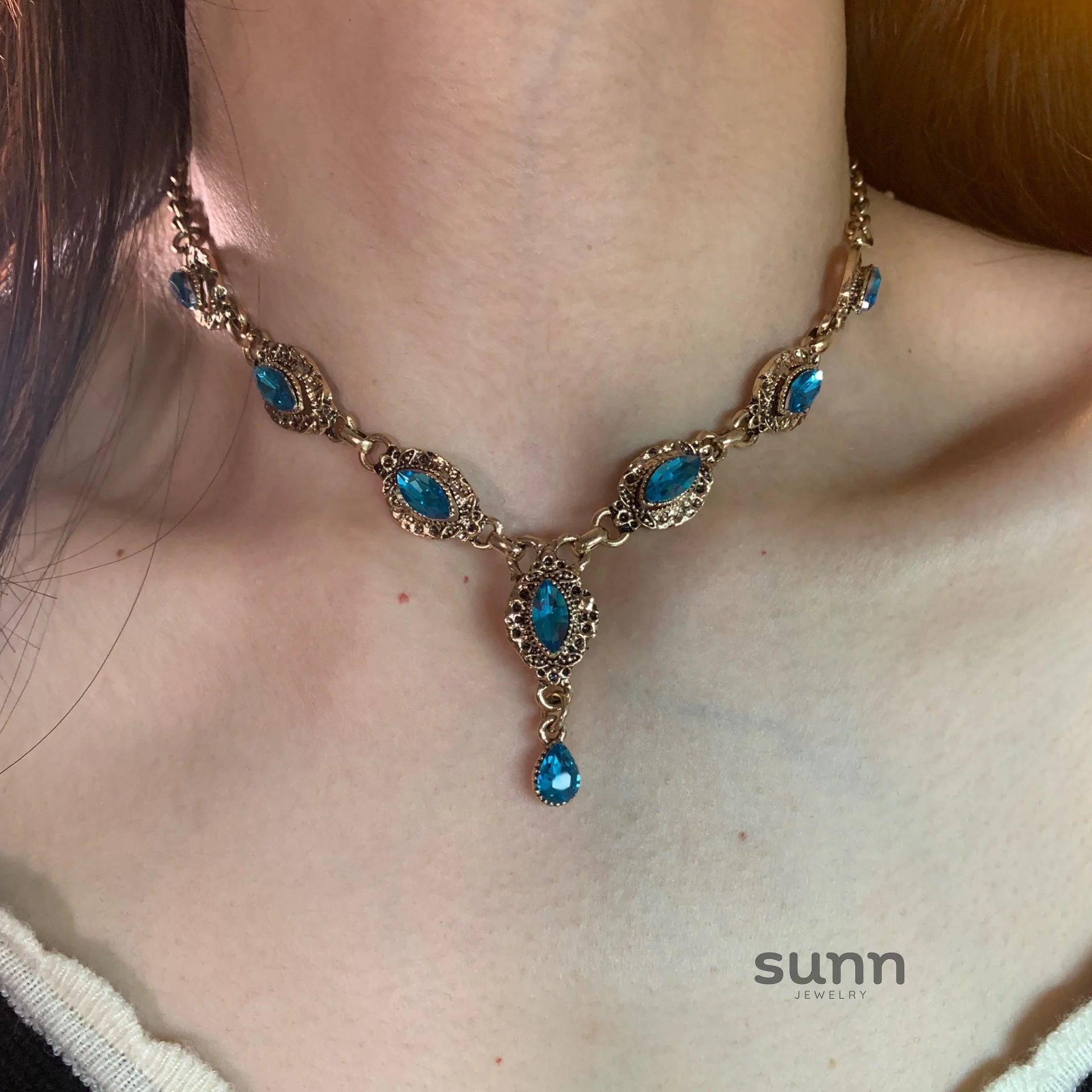 Aspyn Vintage Zircon Necklace