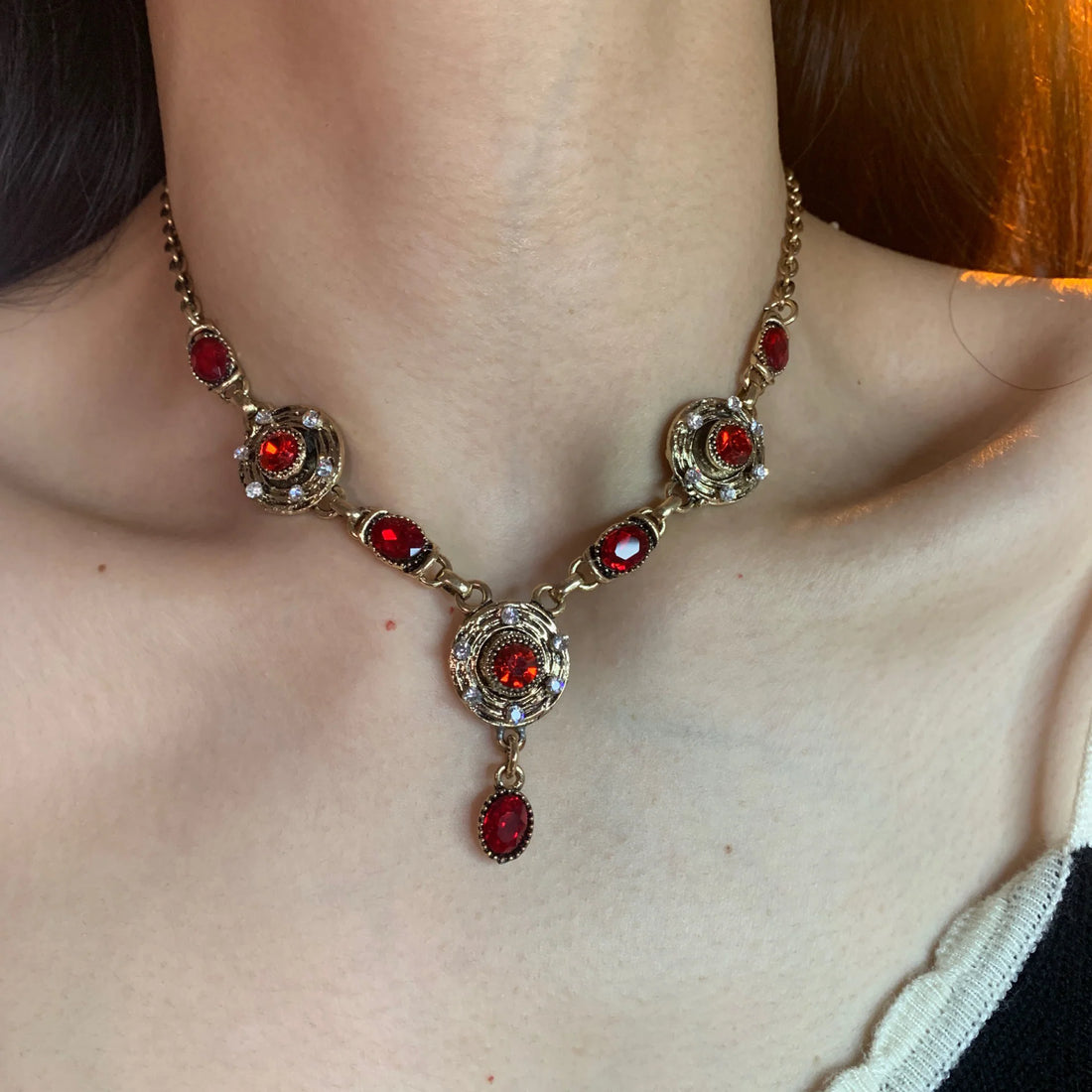 Aspyn Vintage Zircon Necklace