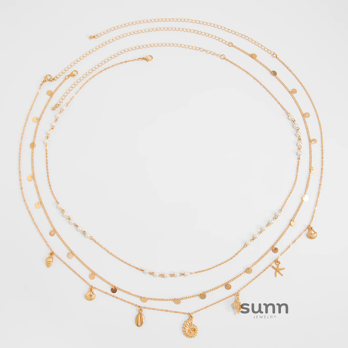 Aster Gold Marine Waist Chain Set