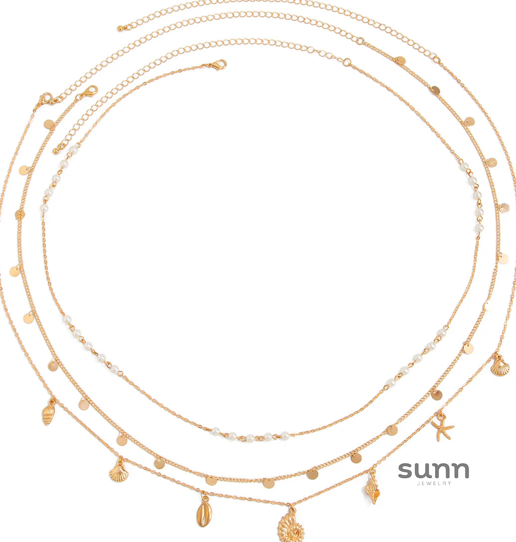 Aster Gold Marine Waist Chain Set