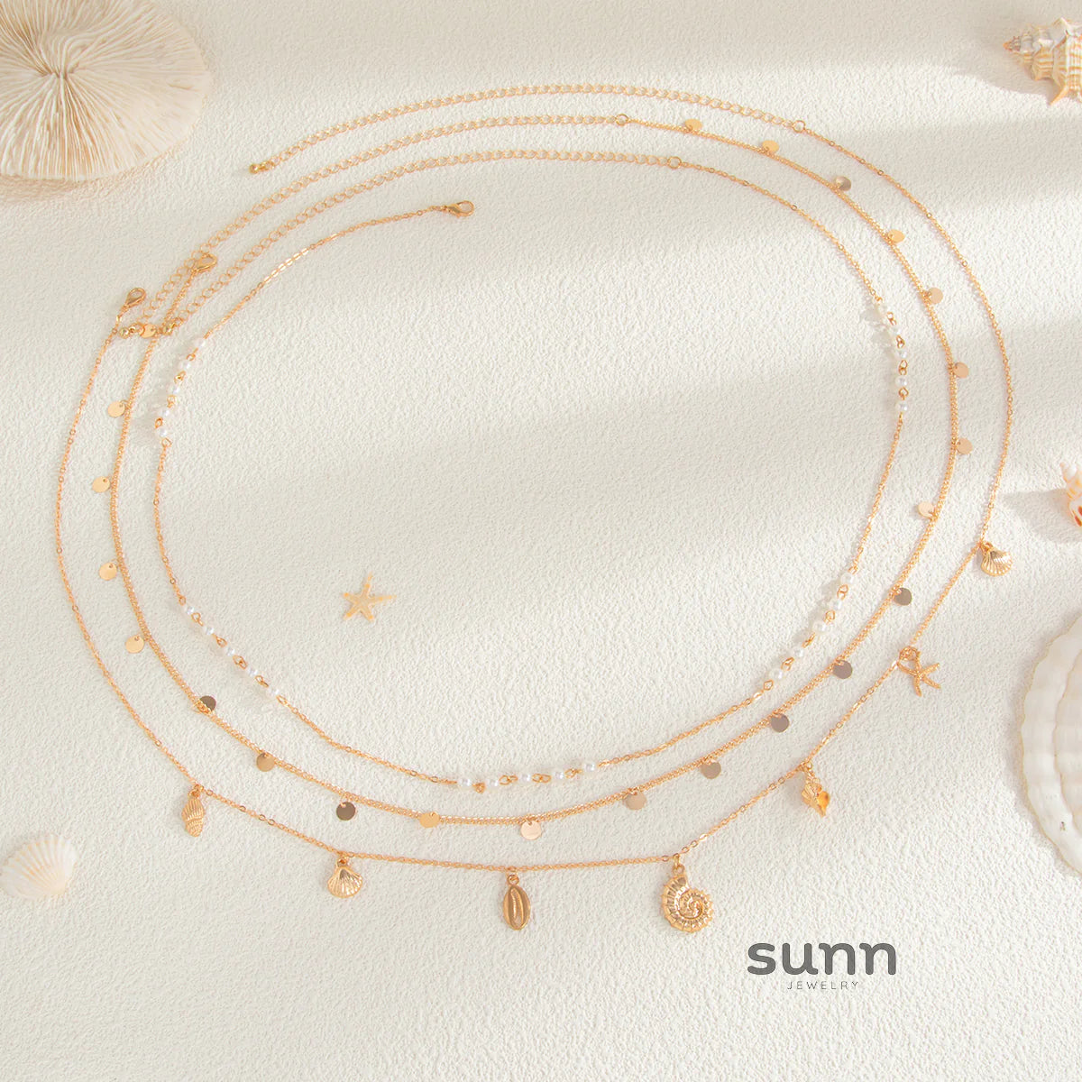 Aster Gold Marine Waist Chain Set