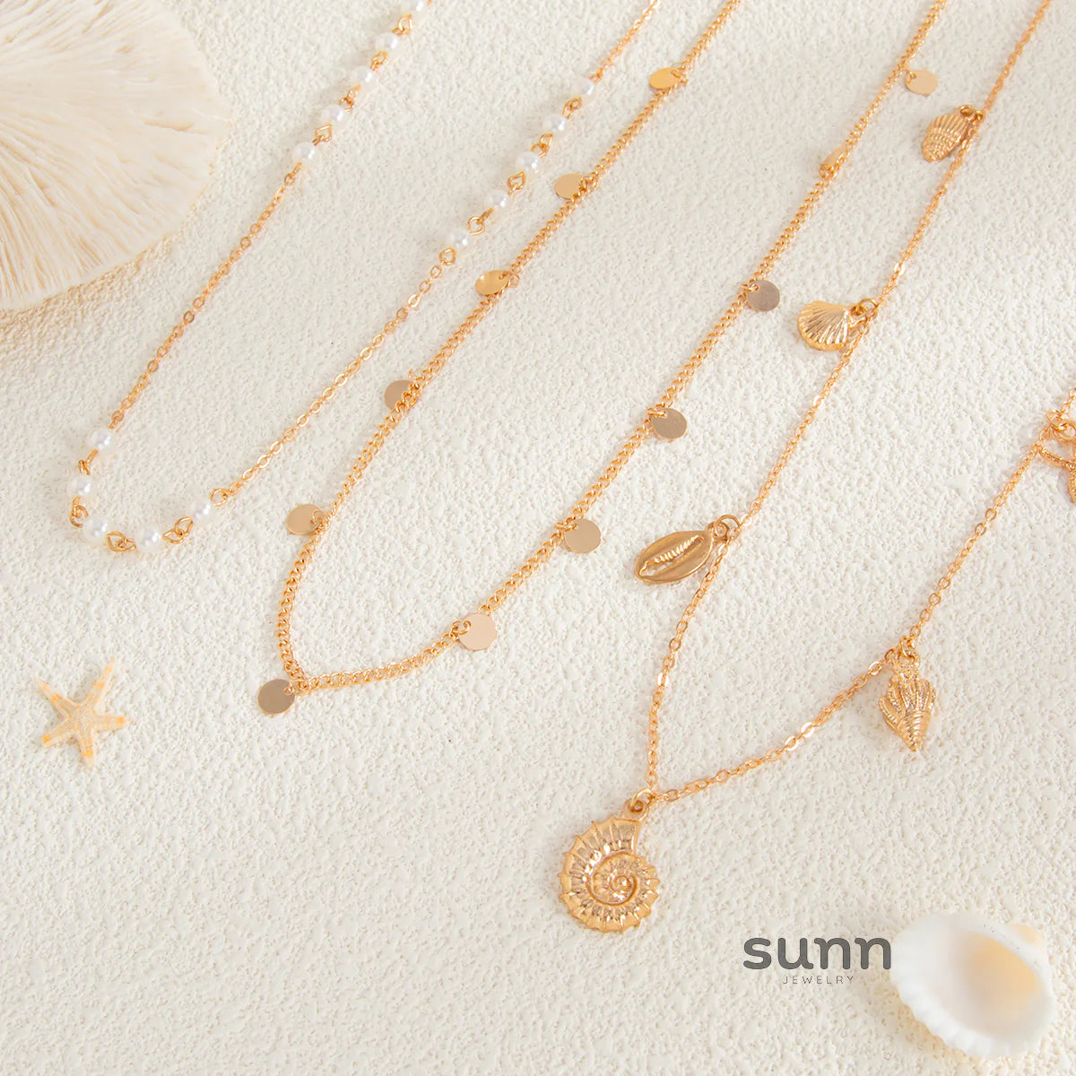 Aster Gold Marine Waist Chain Set