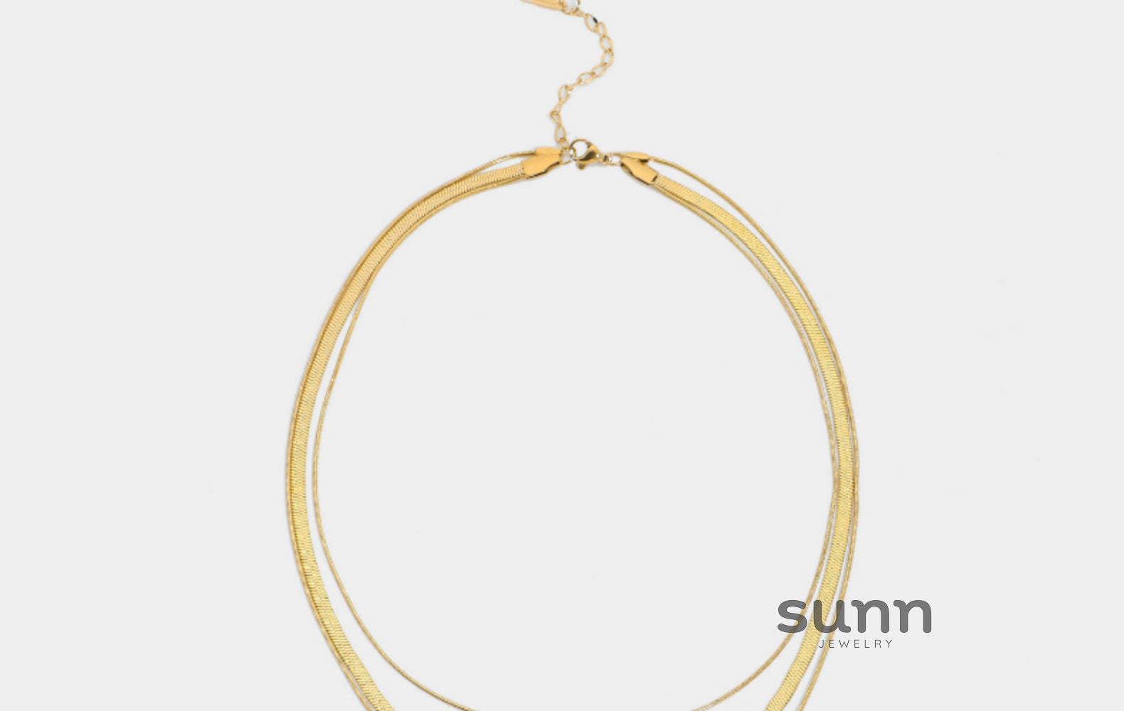 Astoria Layered Snake Chain Necklace [MP842MF3]