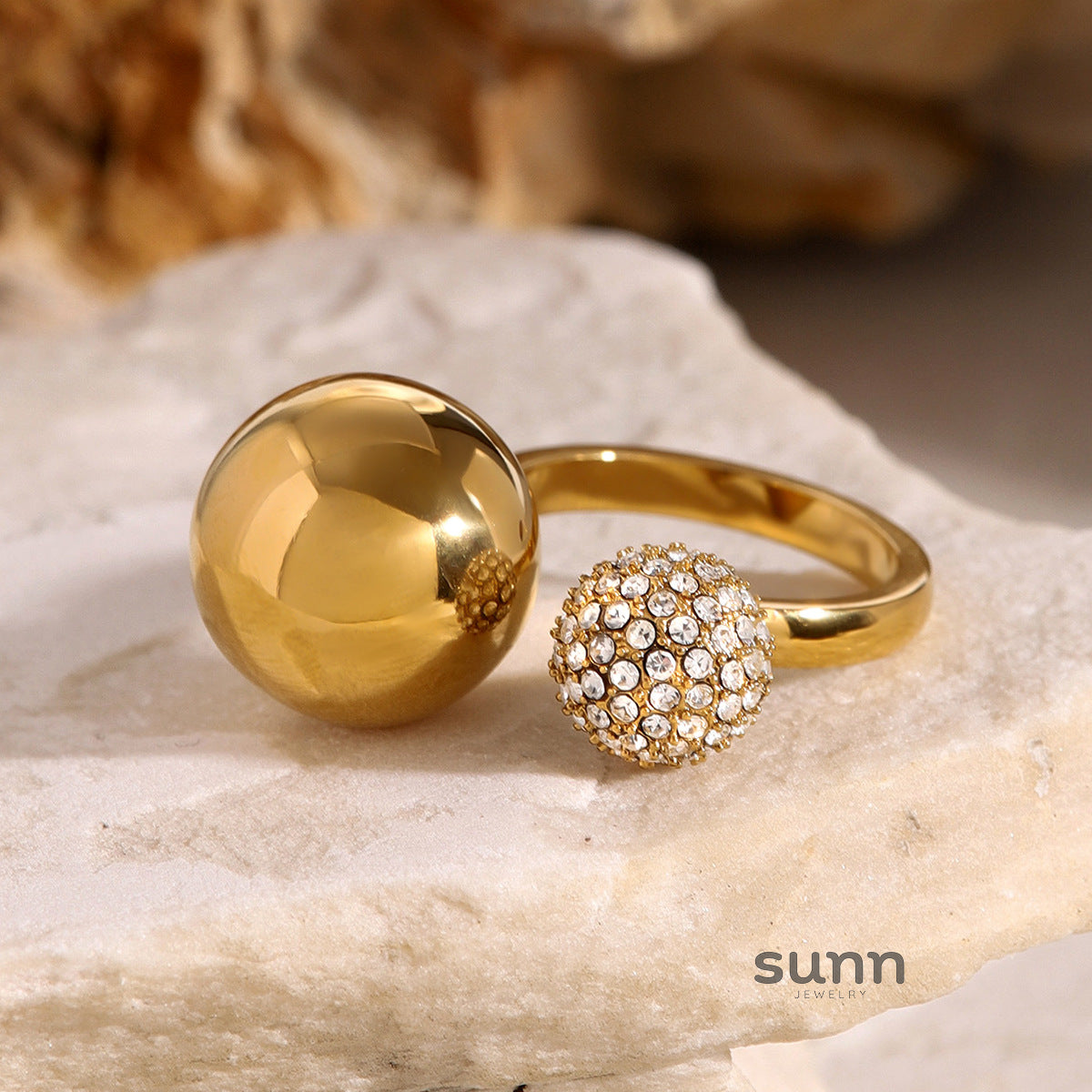 Atarah Rhinestone Inlay Ring [0N31PC32]
