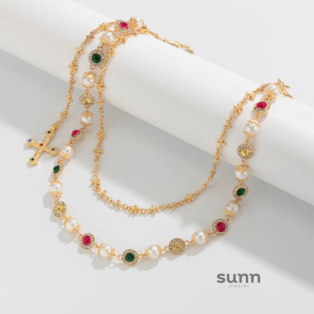 Atlee Rhinestone Double Chain