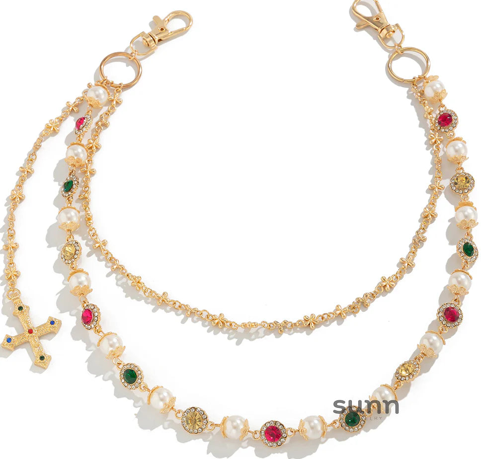 Atlee Rhinestone Double Chain