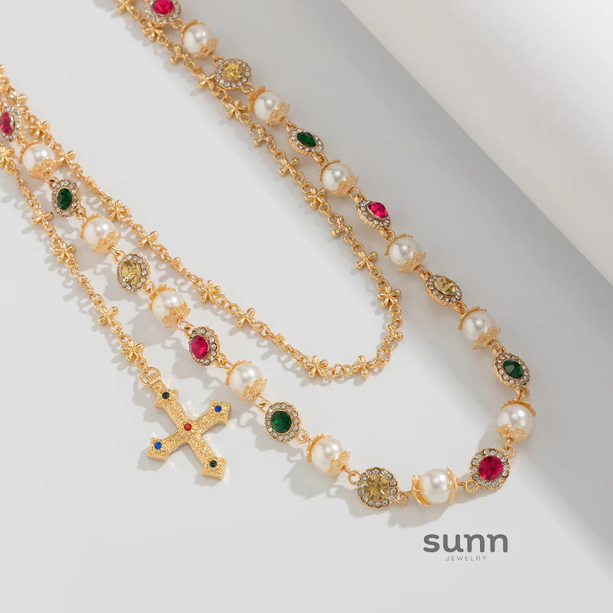 Atlee Rhinestone Double Chain