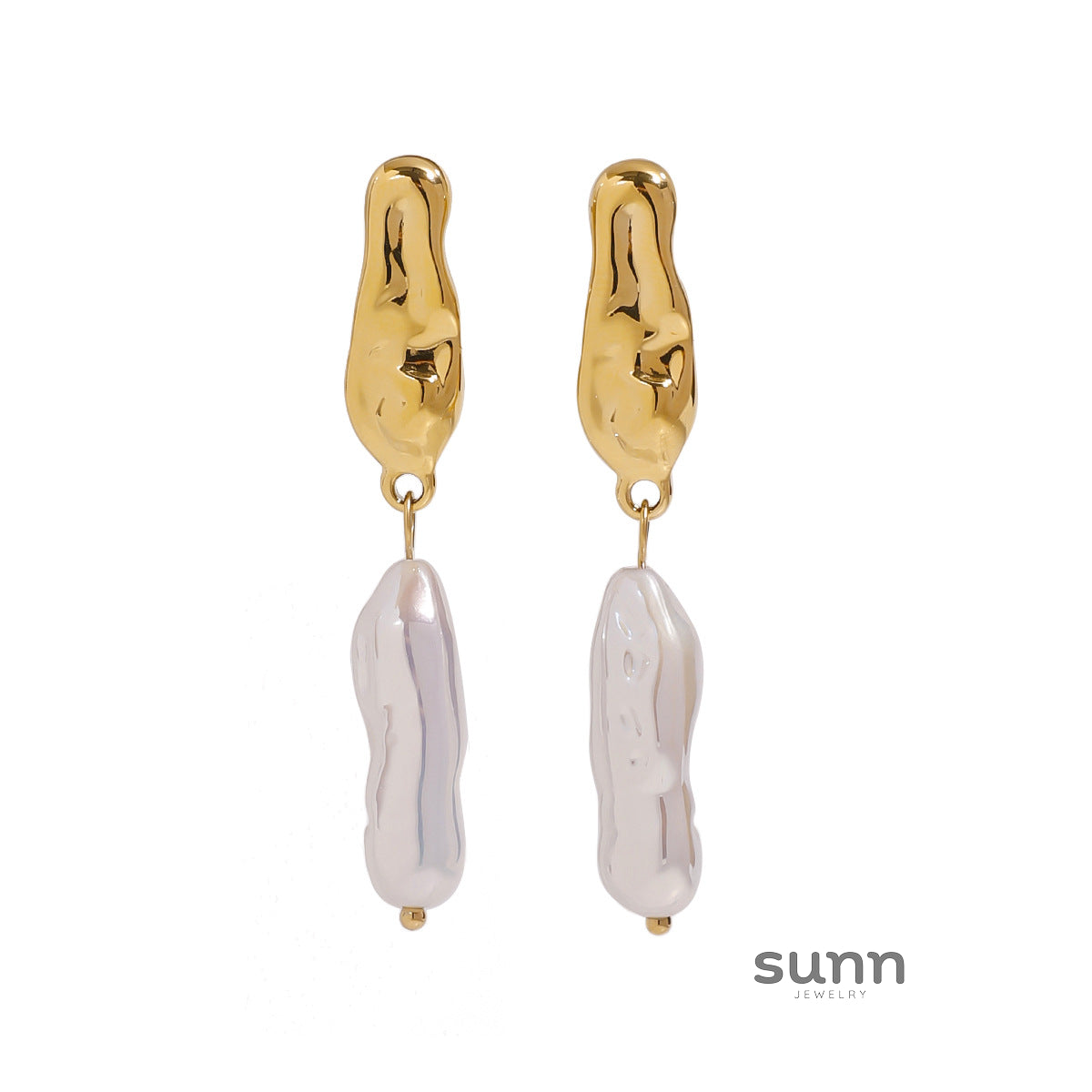 Atley Pearl Hoop Earrings [5ECUMYD8]