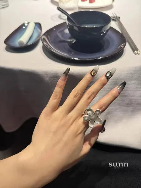 Aubrei Sculptural Flower Ring