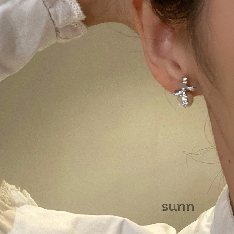 Aubreigh Pearl Bow Studs