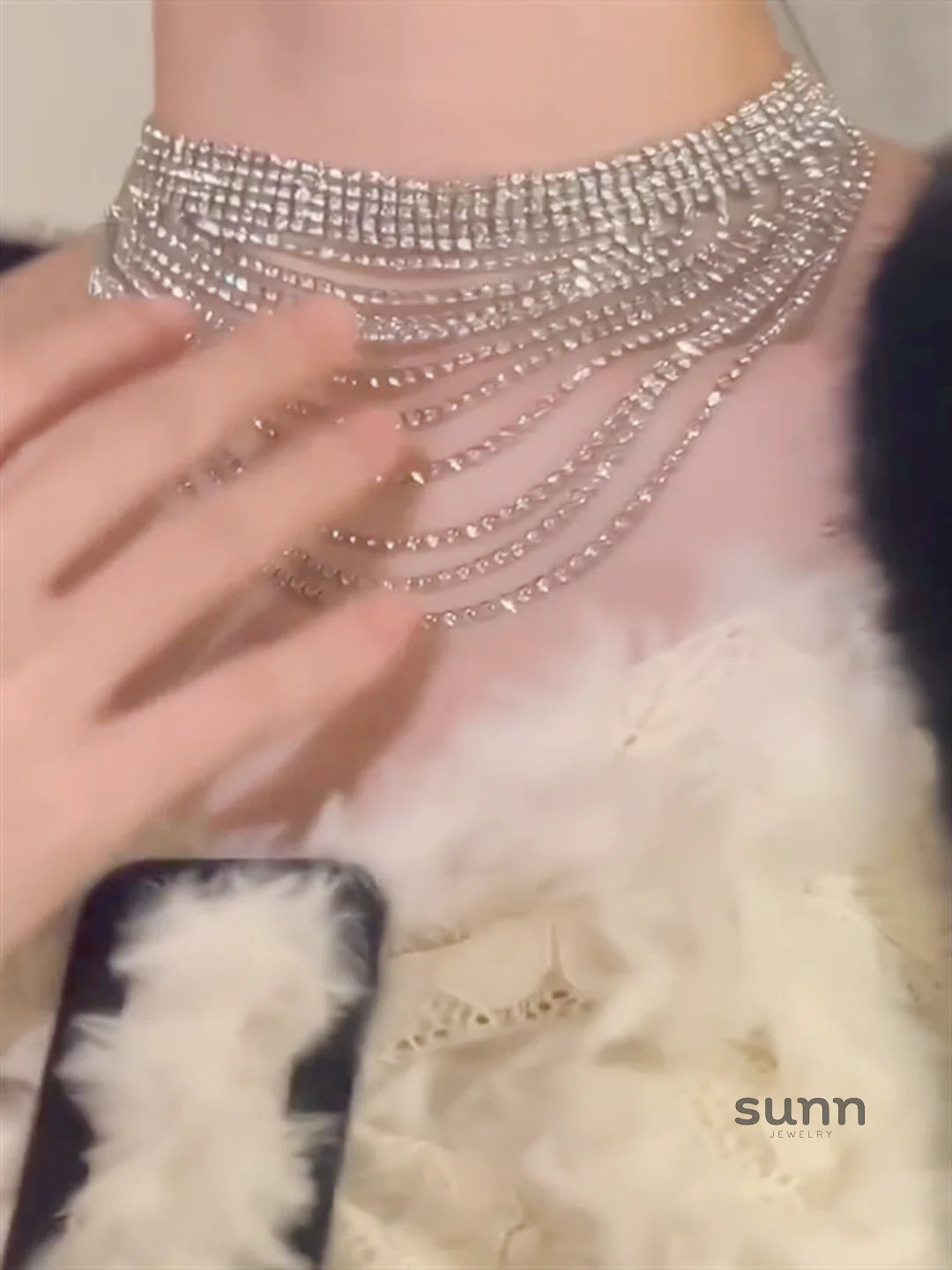 Aubrey Dazzling Statement Necklace