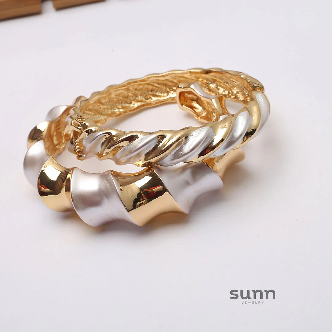 Aubrey Textured Cuff Bracelets