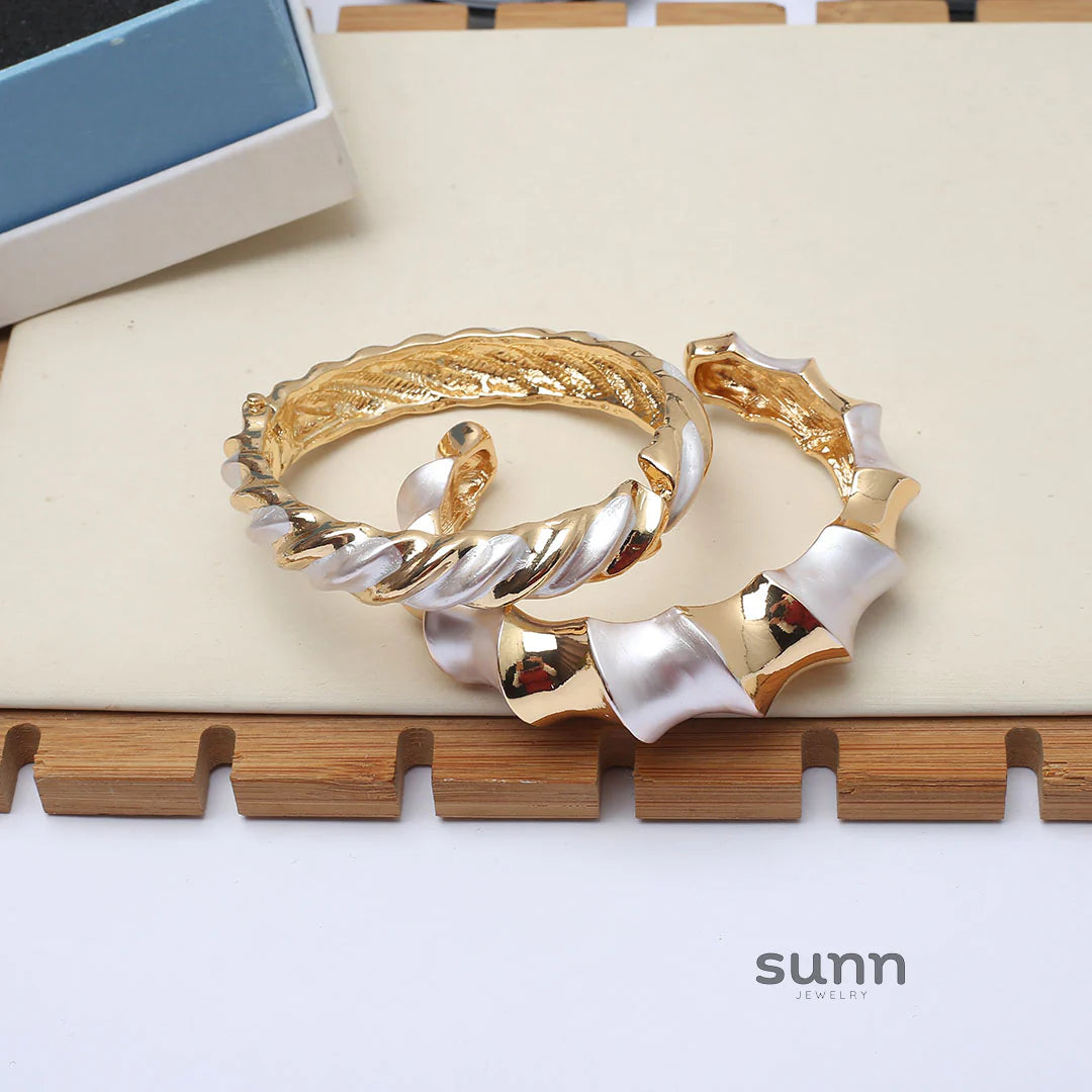 Aubrey Textured Cuff Bracelets
