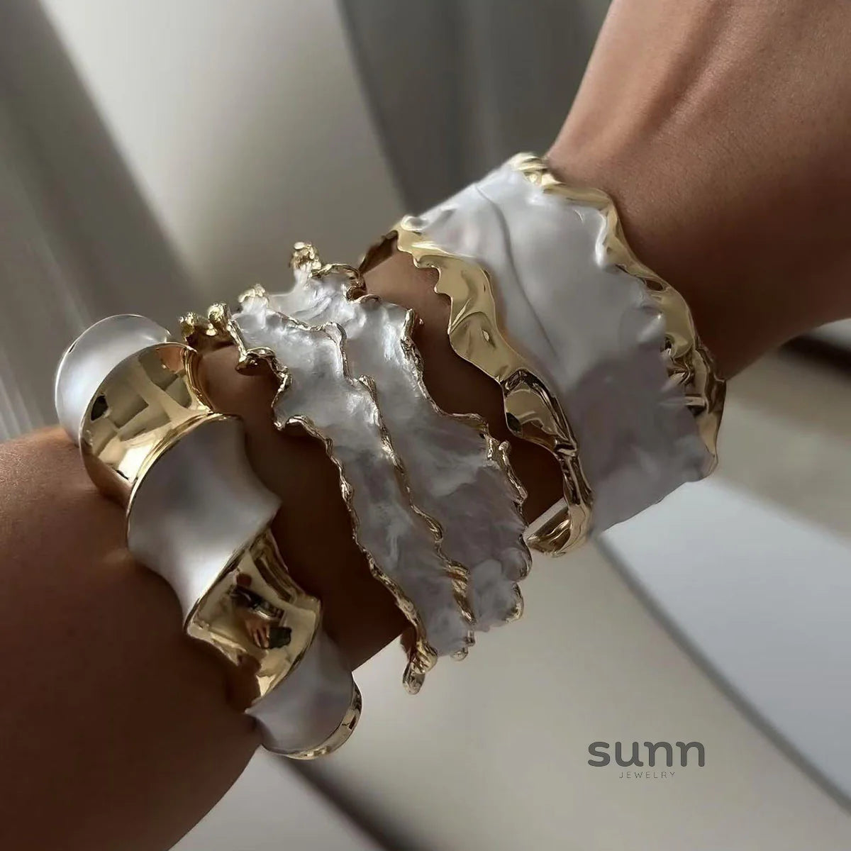 Aubrey Textured Cuff Bracelets