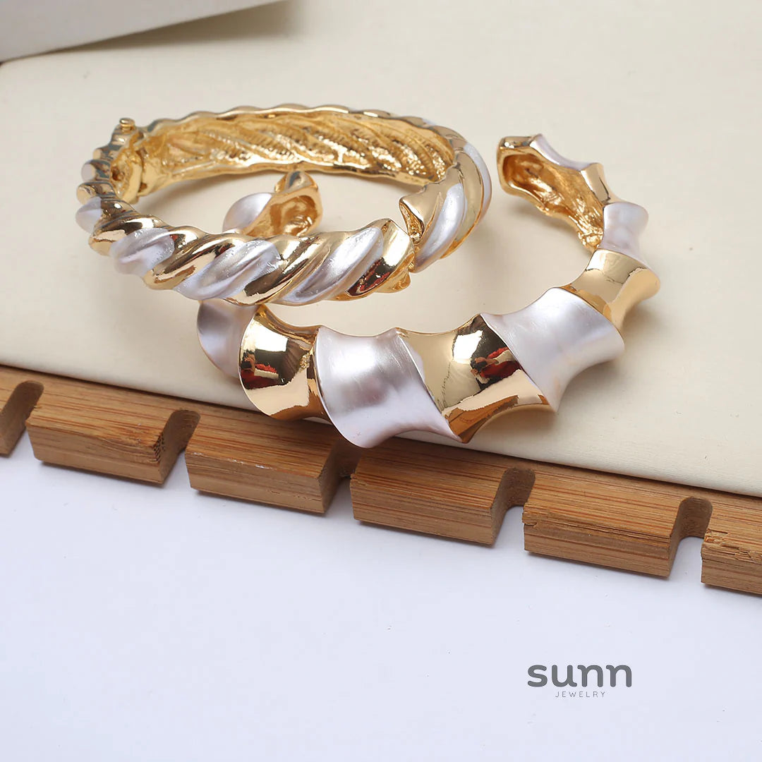 Aubrey Textured Cuff Bracelets