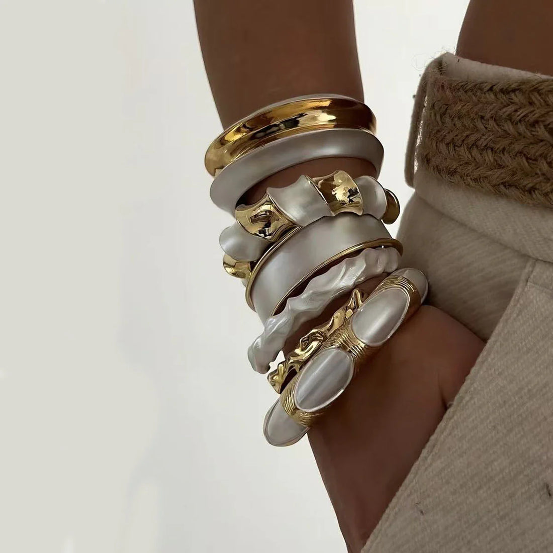 Aubrey Textured Cuff Bracelets
