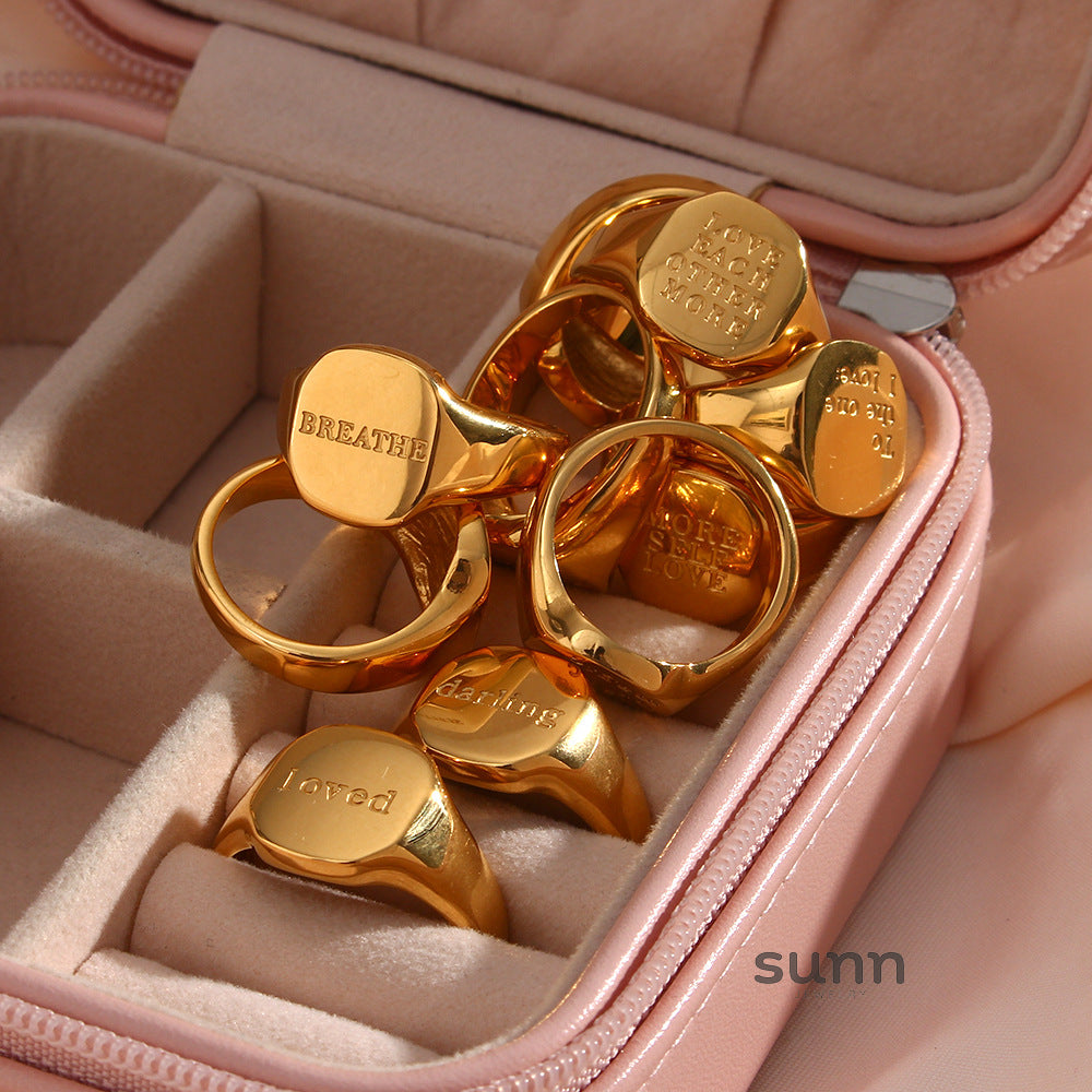 Aubreyanna Engraved Band Ring [YC2T7BFQ]