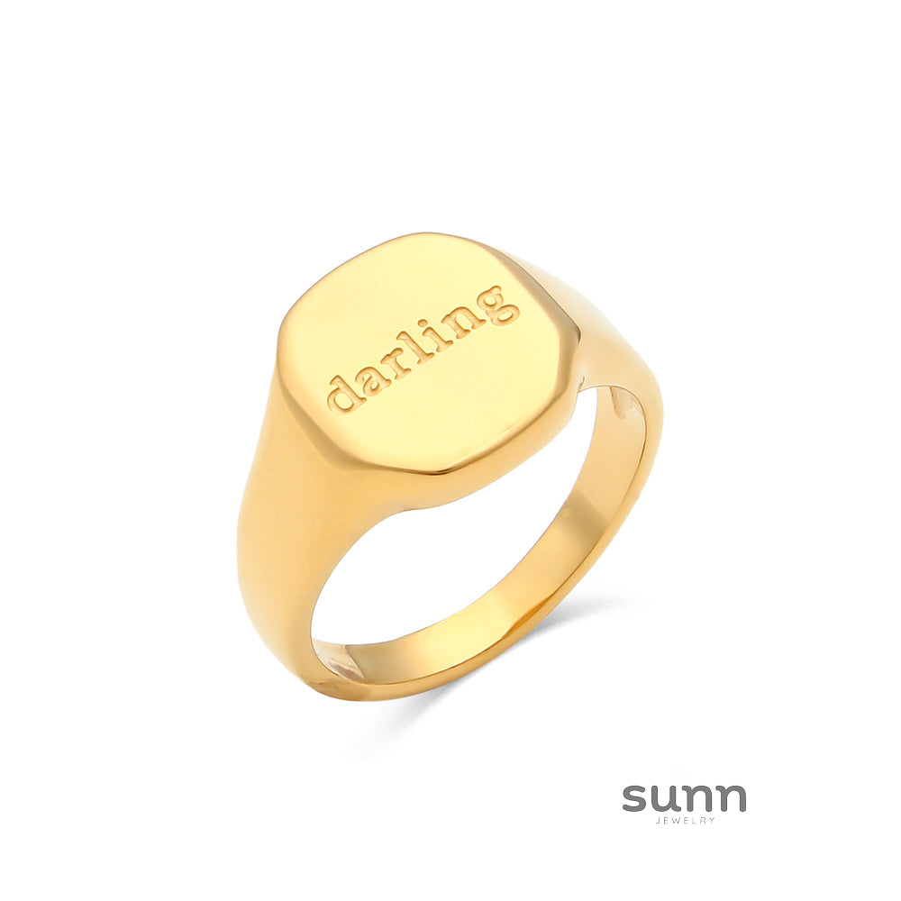 Aubreyanna Engraved Band Ring [DL937L9Y]