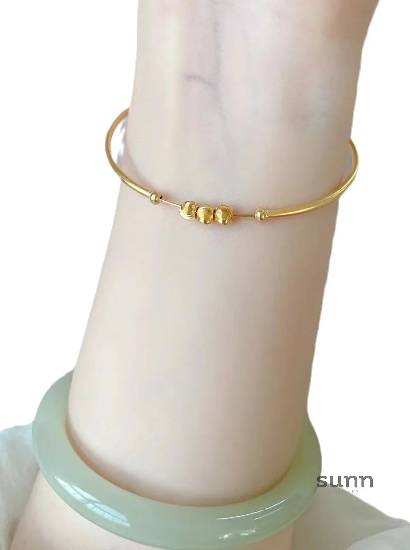 Aubrielle Cat Eye Gold Bracelet