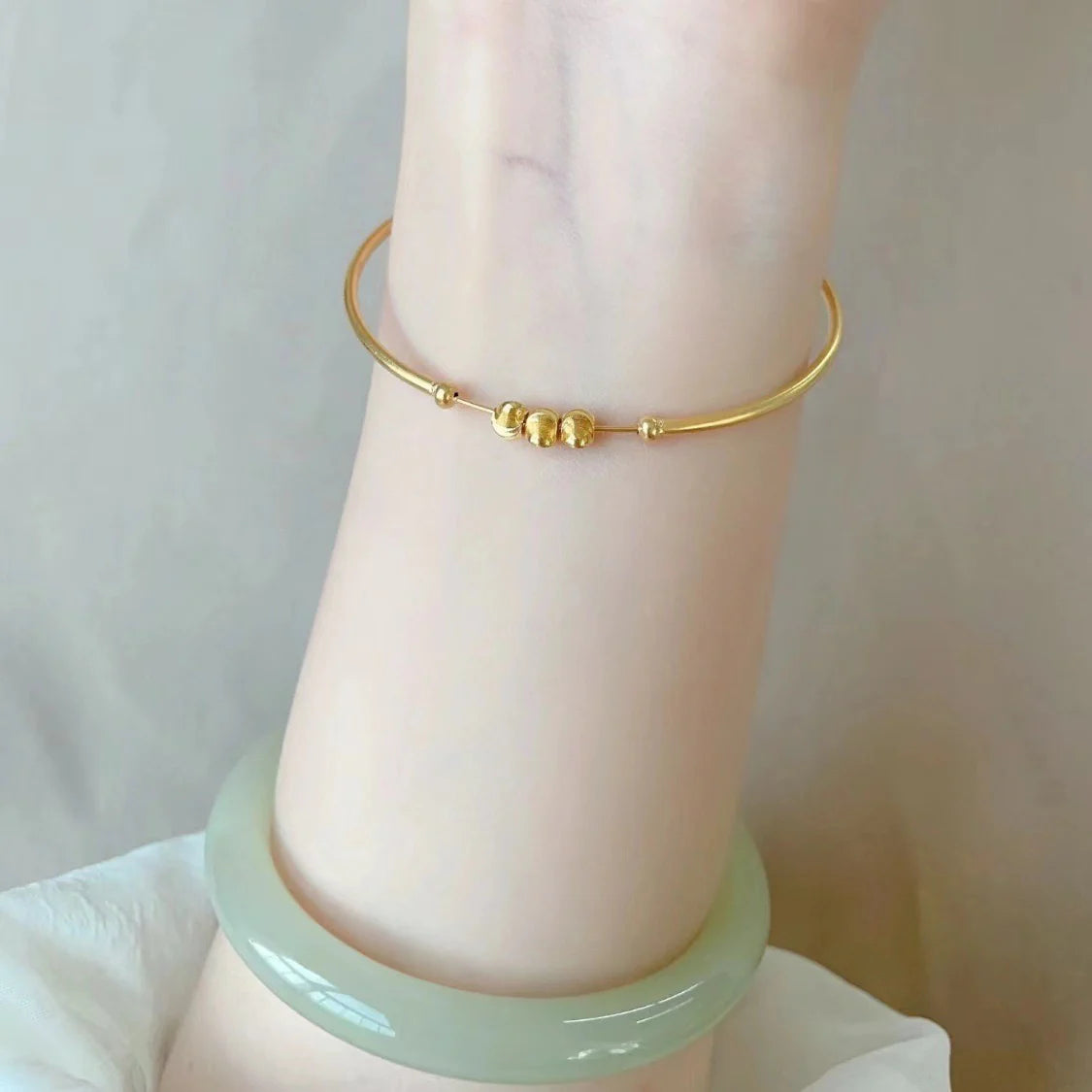 Aubrielle Cat Eye Gold Bracelet