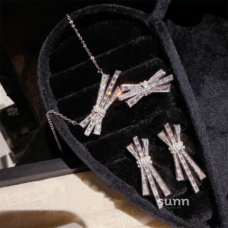 Aubryn Zircon Bow Jewelry [ZTF5NOVE]