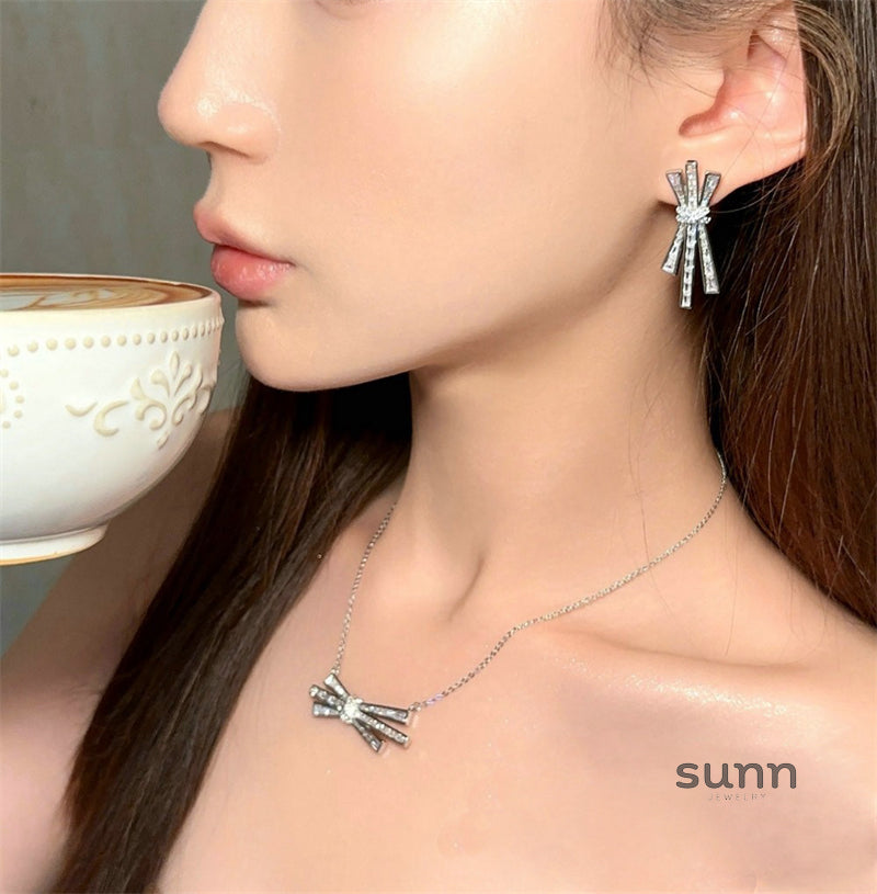 Aubryn Zircon Bow Jewelry [S44ZDCWJ]