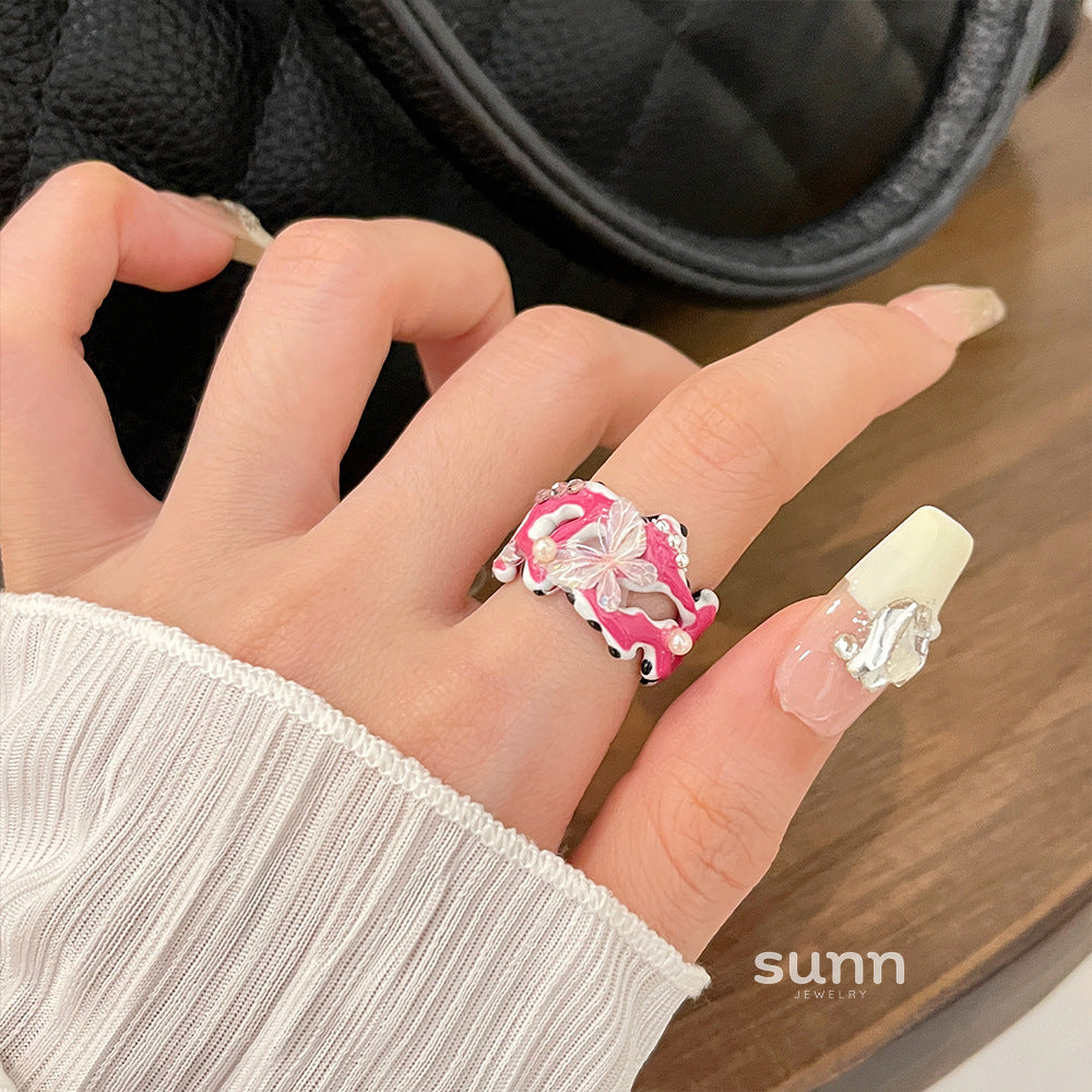Auburn Colorful Butterfly Ring [ISJOOL09]