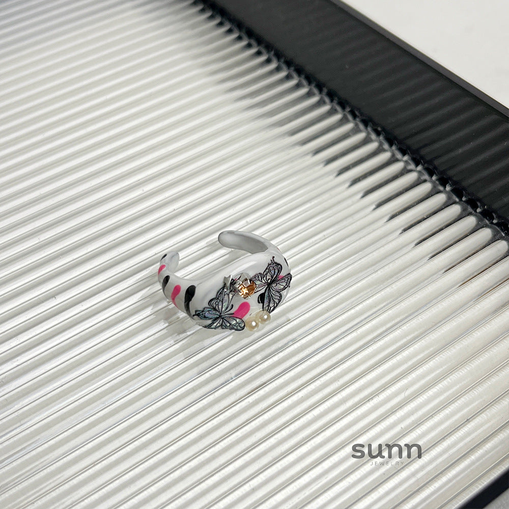 Auburn Colorful Butterfly Ring [5M9LZBS8]