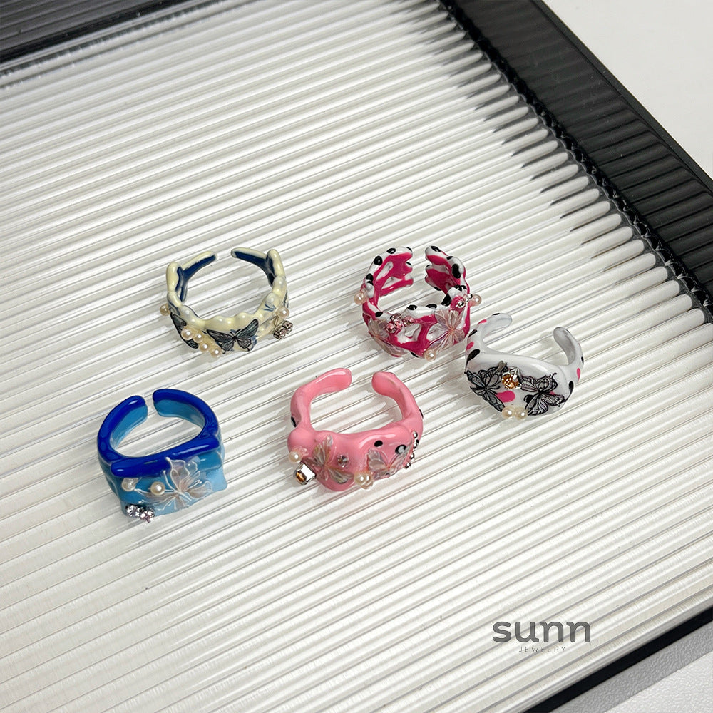 Auburn Colorful Butterfly Ring [ILQLU2HO]