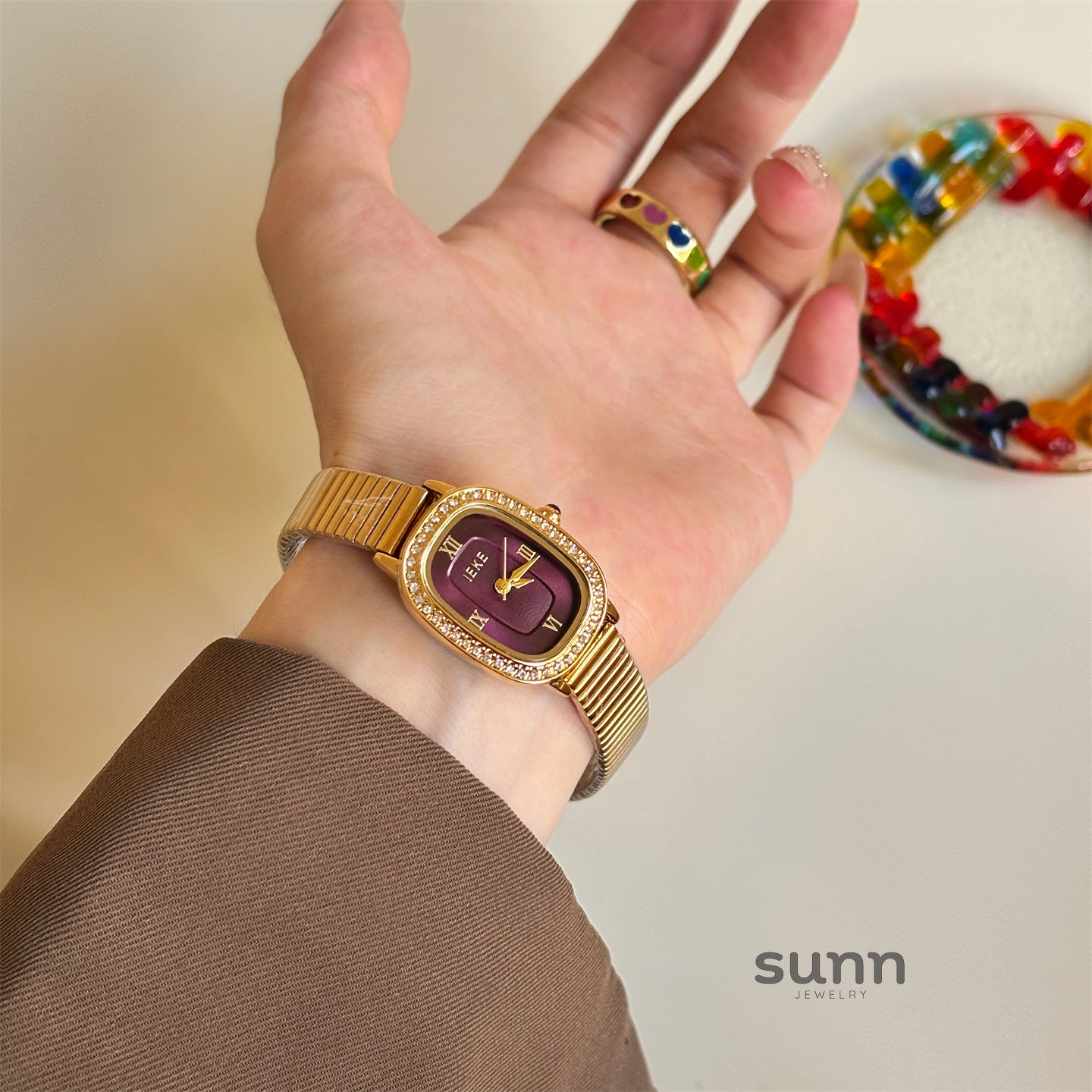 Auden Oval Sparkle Watch [PNATGLDI]